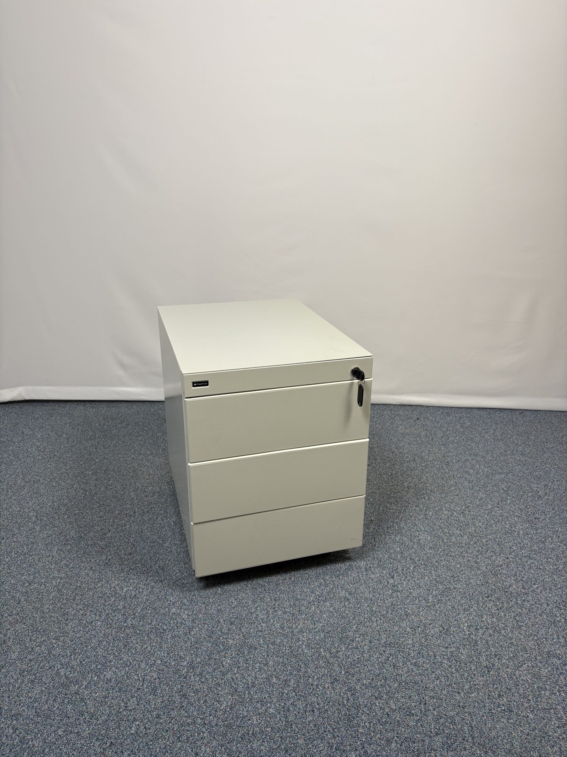 Caisson mobile blanc Majencia à 3 portes