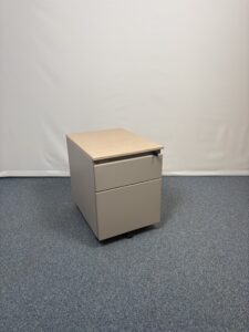 Caisson métallique Steelcase avec top bois