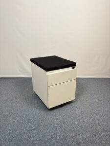 Caisson métalique Steelcase avec top tissu noir