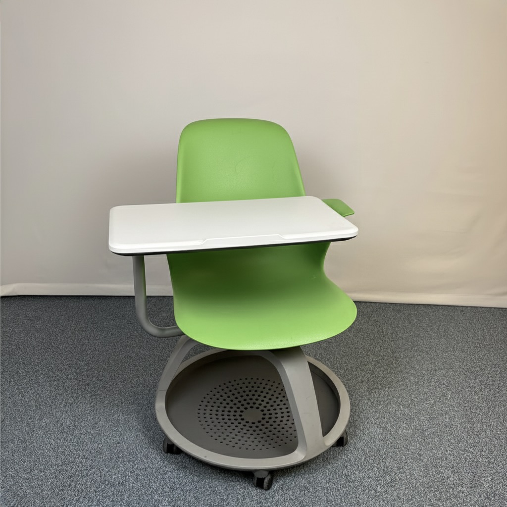chaise-classe-plastique-tablette-vert-steelcase-1