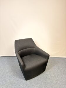 Pouf d’accueil noir élégant