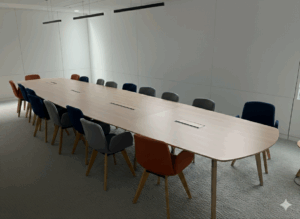 Grande table de réunion Steelcase