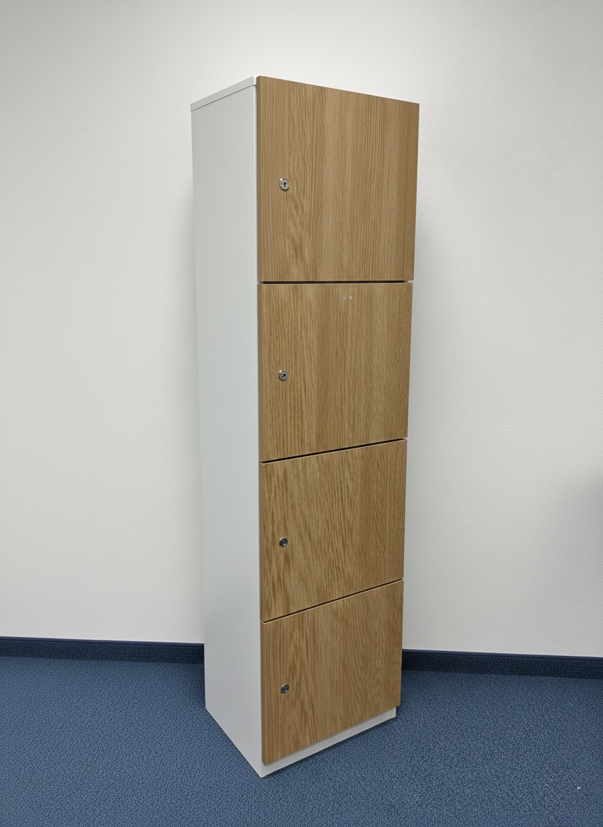 Casier 4 portes avec serrure