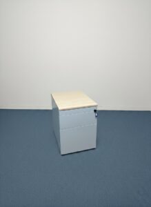 Caisson Haworth Bleu a 3 tirroirs