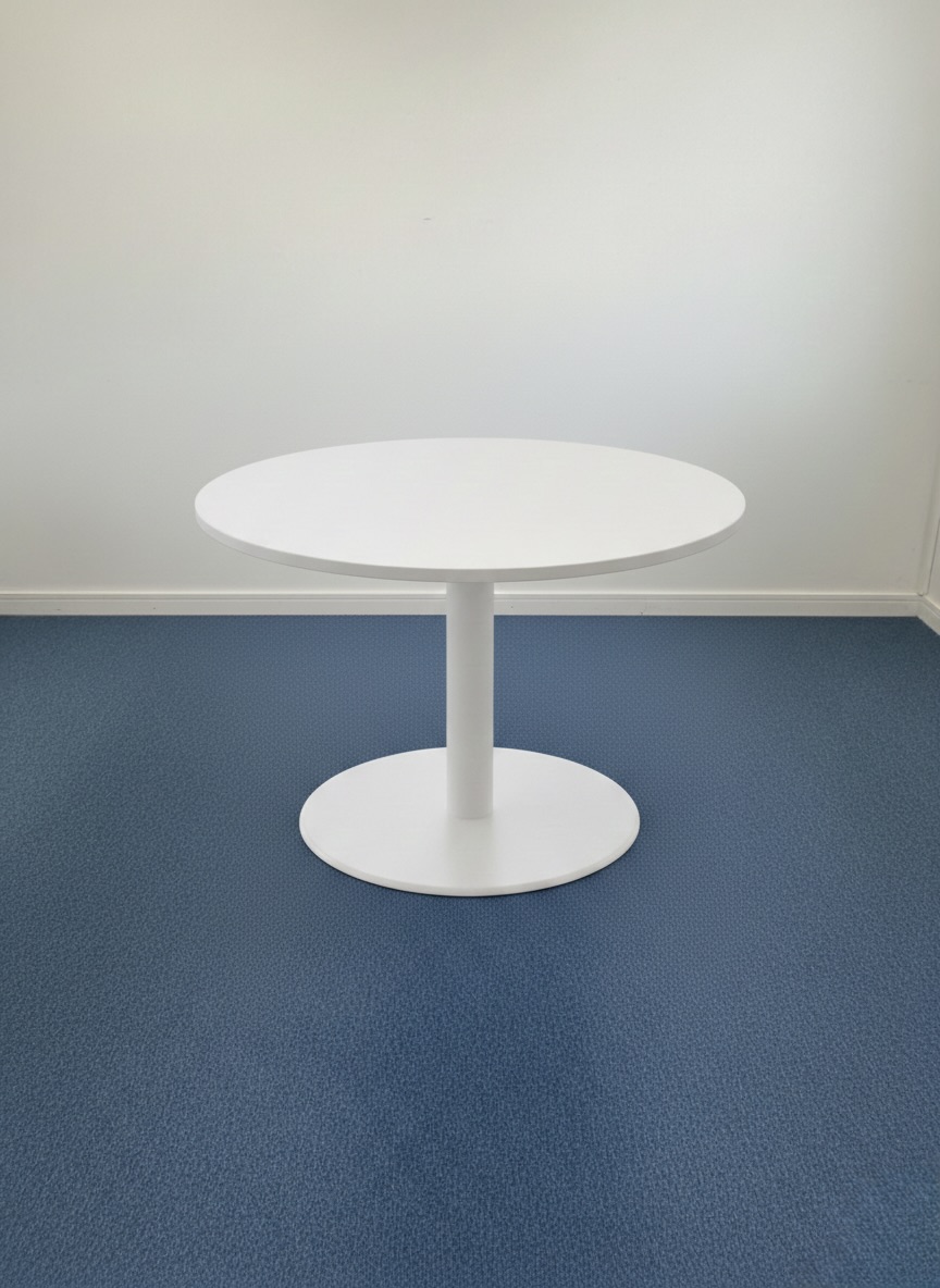 Table ronde blanche Steelcase